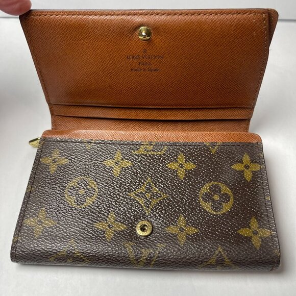 Louis Vuitton Vintage (1999) Monogram Porte-Monnaie Tresor Wallet - Preowned - Picture 13 of 15